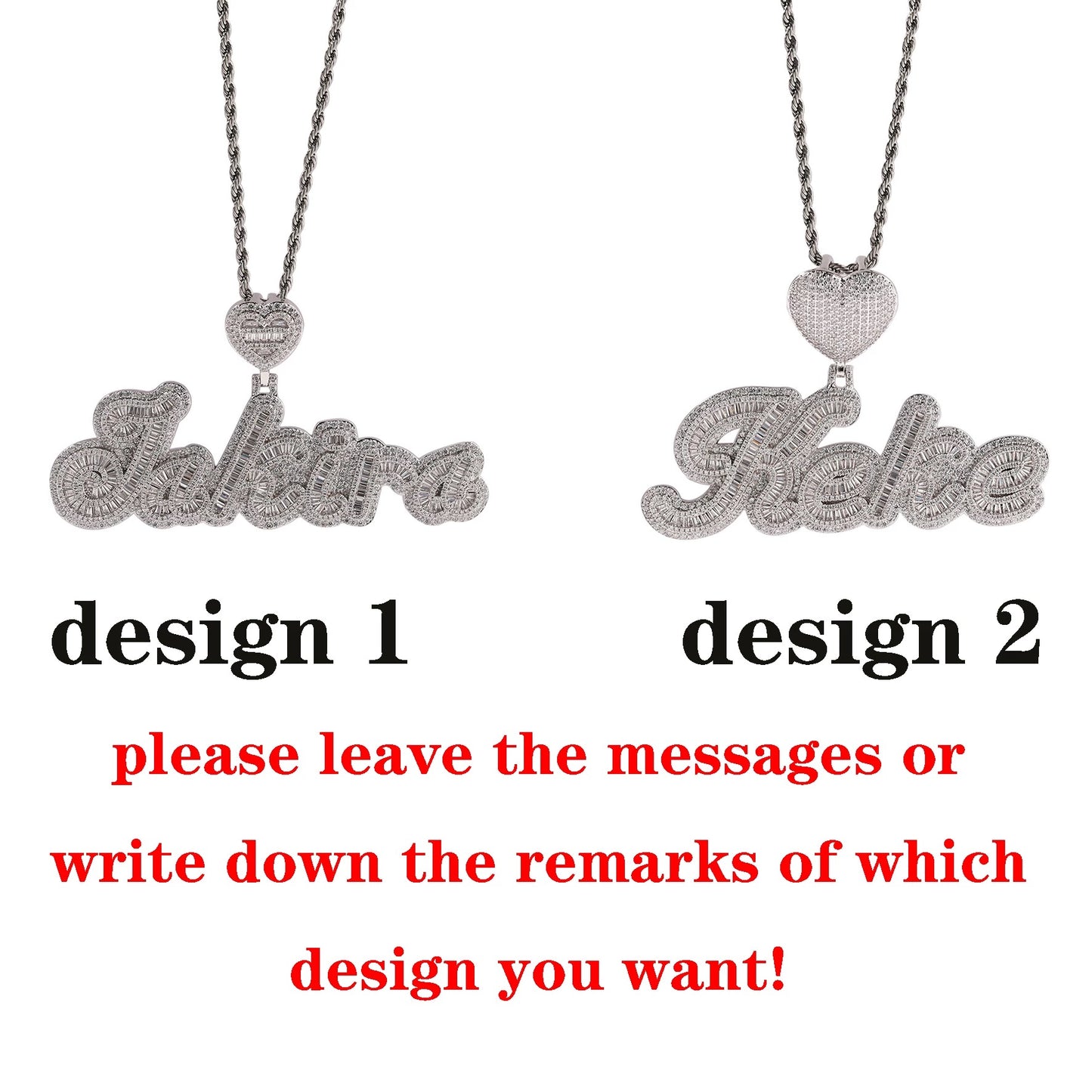 Baguette Heart Necklace