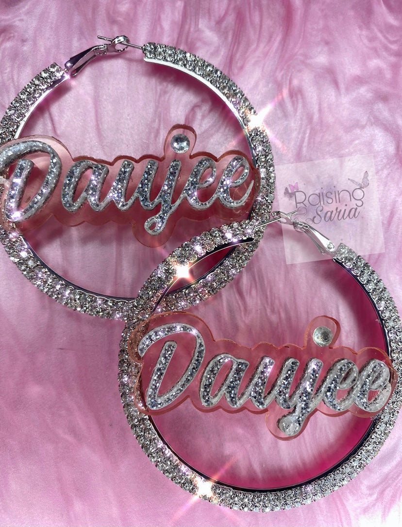 Rhinestone Hoops