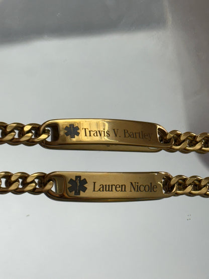 Medical Alert Cuban Link Bracelet