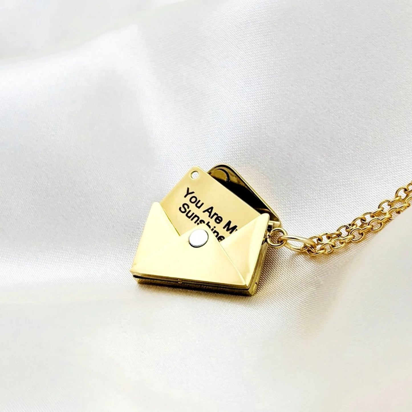 Personalized Envelope Necklace