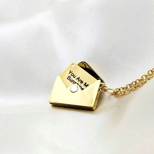 Personalized Envelope Necklace