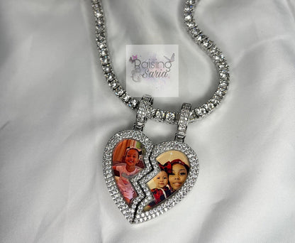 Magnetic Broken Heart pendant