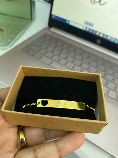 Adjustable Open Heart Bracelet