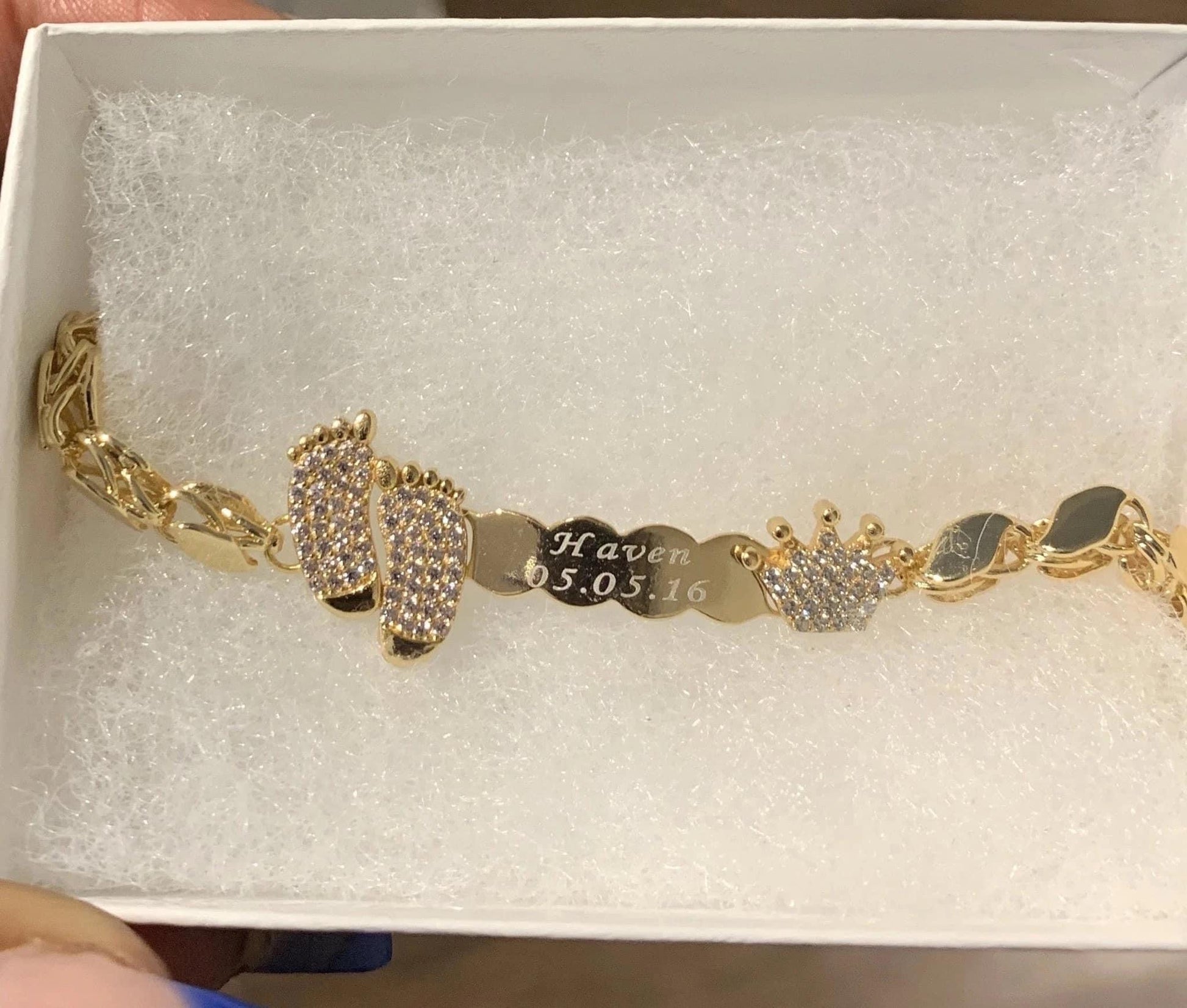 Personalized Baby Bracelet – Raising Saria LLC