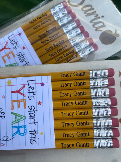 Personalized Pencils 8Pc
