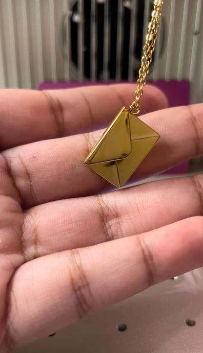 Personalized Envelope Necklace