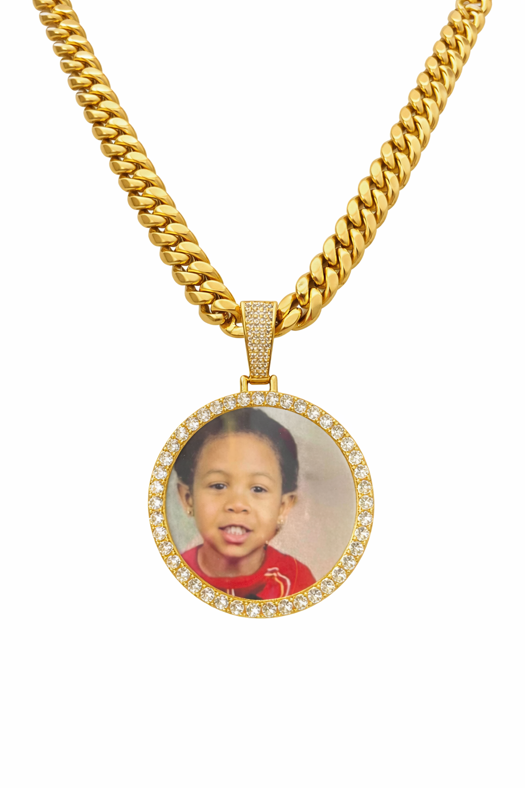 XXL circle photo pendant