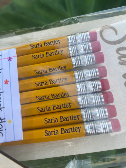 Personalized Pencils 8Pc