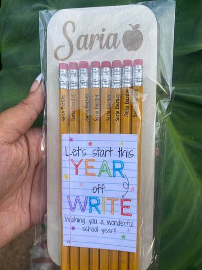 Personalized Pencils 8Pc