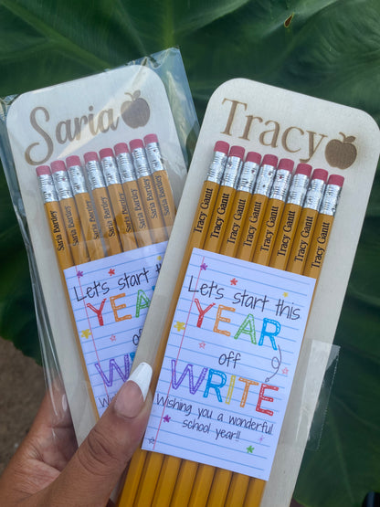 Personalized Pencils 8Pc