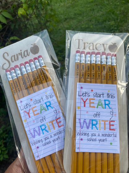 Personalized Pencils 8Pc