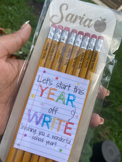 Personalized Pencils 8Pc