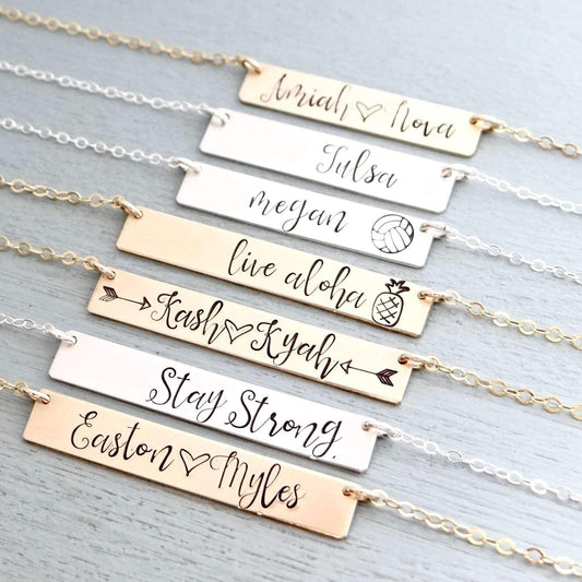 Stainless steel Bar Necklace