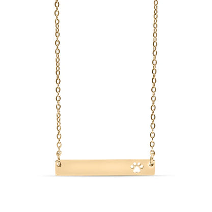 Paw Bar Necklace