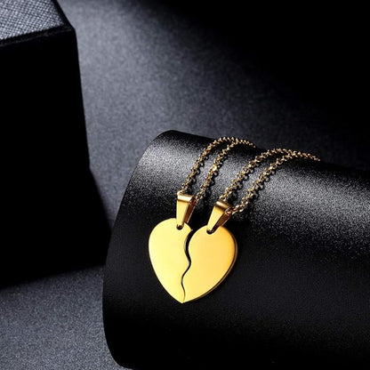Broken Heart Stainless steel Necklaces (Made for two)