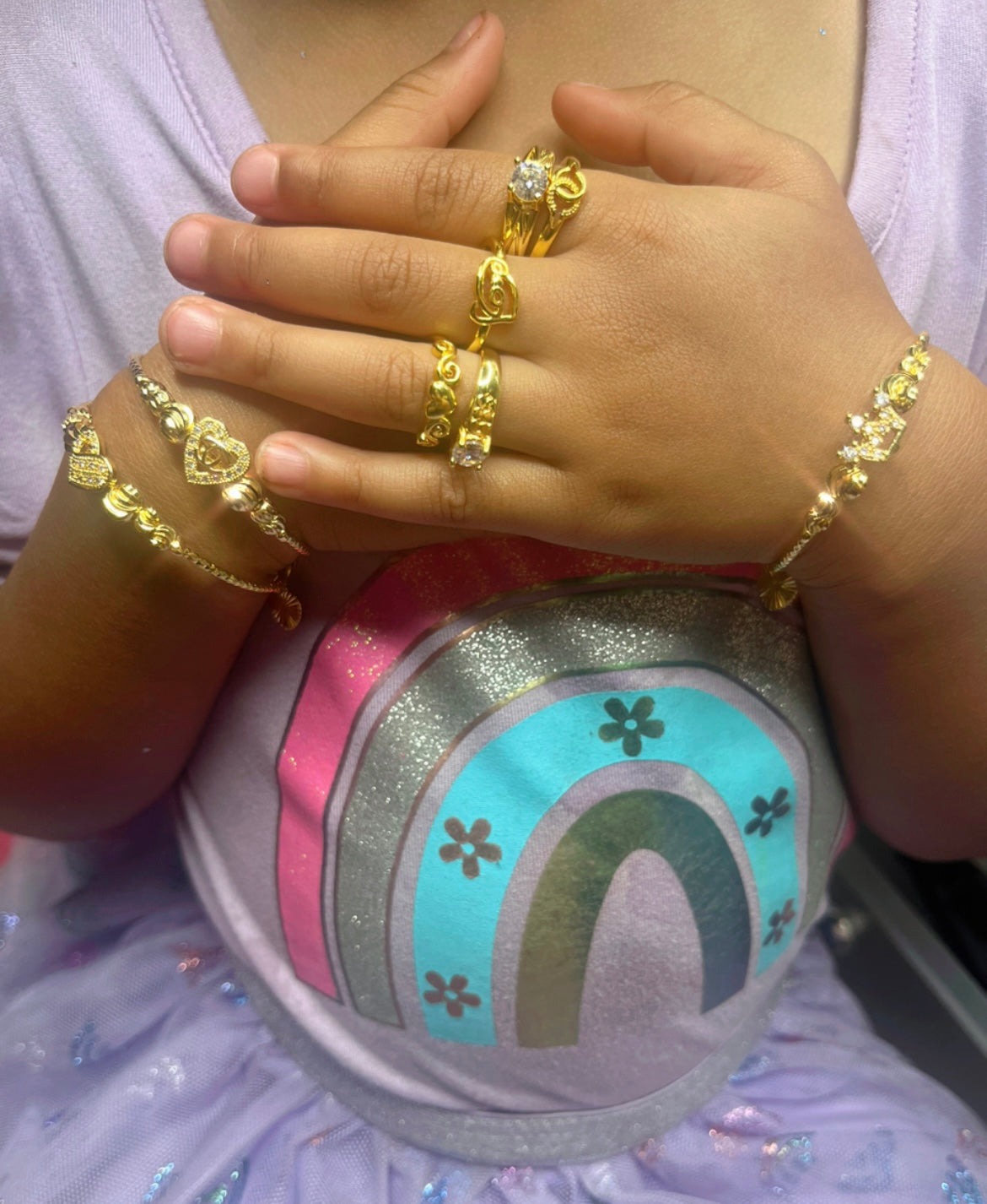 Babygirl rings & charm bangles