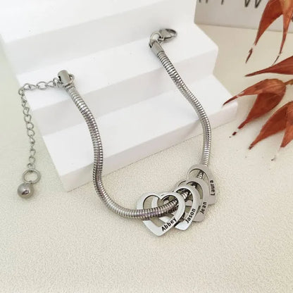 Heart Charm Bracelet