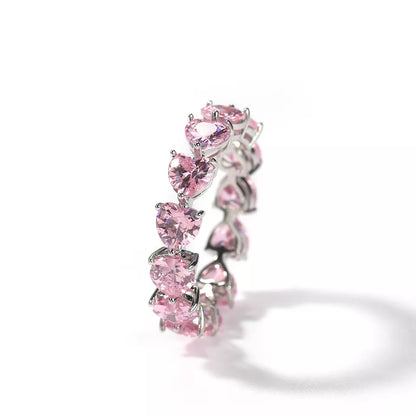 Heart band ring