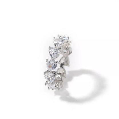Heart band ring