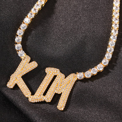 Custom Iced out CZ tennis chain