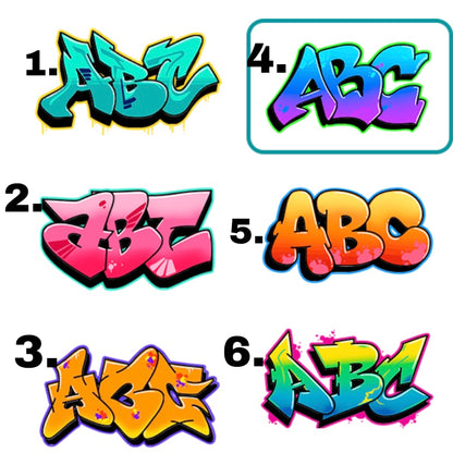 Graffiti Bamboo Earrings