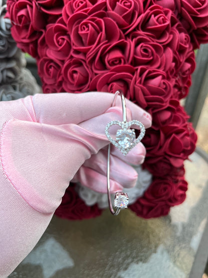 Heart CZ bracelet