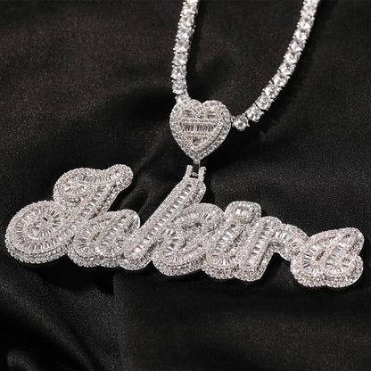Baguette Heart Necklace