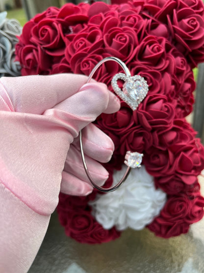 Heart CZ bracelet