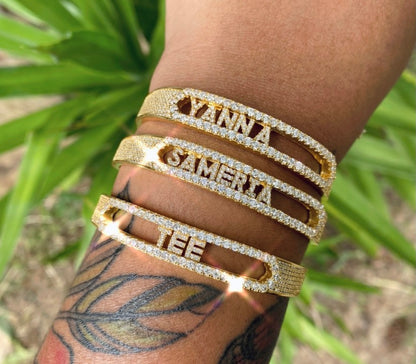 Custom Letter Sliding Bracelet