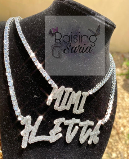 Custom Iced out CZ tennis chain