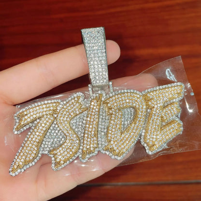 CZ triple iced out chain