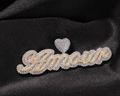 Double layer Iced out chain