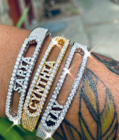 Custom Letter Sliding Bracelet